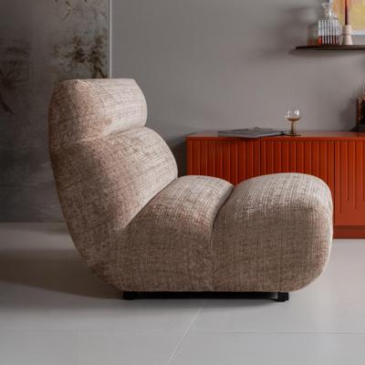 WOOOD Fauteuil 'Observe' Chenille, kleur Clay