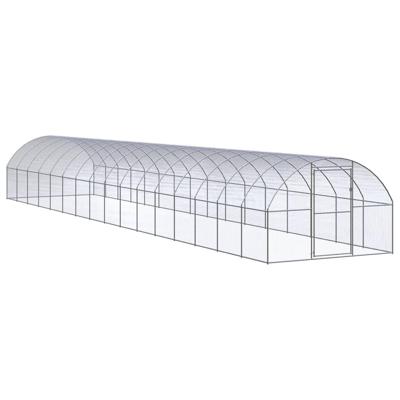 Kippenren 3x16x2 m gegalvaniseerd staal