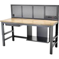 Stahlwille 85010630 In hoogte verstelbare werkbank met geperforeerde achterwand + lade Werkplaats (b x d) 2000 mm x 725 mm - thumbnail