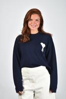 Ami Paris trui ADC UKS859.KN0156 encre/ecru - thumbnail