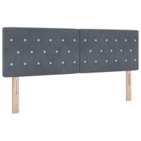 Boxspringbed met donkergrijs fluwelen matras 80x200 cm - thumbnail