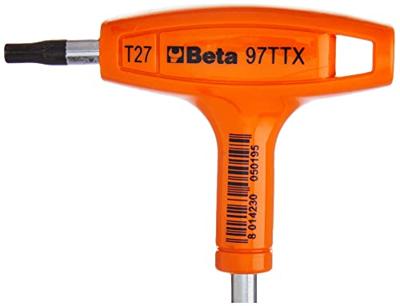 Beta Haakse stiftsleutels voor Torx® schroeven en krachthandgreep 97TTX 27 - 000970727