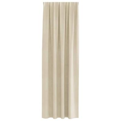 VidaXL Verduisterende gordijnen 2 pcs crème 140 x 260 cm fluweel VidaXL Verduisterende gordijnen 2 pcs crème 140 x 260 cm fluweel