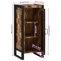 Badkamerkast Bruin 40 x 35 x 90 cm Massief gerecycled hout - thumbnail