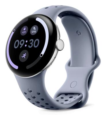 Google Pixel Watch Active Sportbandje, alleen compatibel met de 45 mm Pixel Watch 3 en 4 - Moonstone, Small