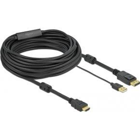 Delock 85968 HDMI naar DisplayPort-kabel 4K 30 Hz 10 m Delock 85968 HDMI naar DisplayPort-kabel 4K 30 Hz 10 m