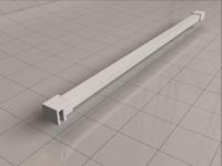 Wiesbaden Stabilisatiestang 120 cm Mat Wit - thumbnail