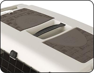 Bama Pet Transportbox met Wieltjes 88x52x60 cm Rood/Grijs - thumbnail