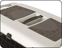 Bama pet transportbox met wieltjes 88x52x60 cm rood/grijs - thumbnail