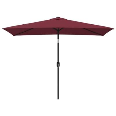 VidaXL Parasol met metalen paal 300x200 cm bordeauxrood