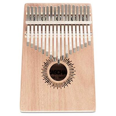 Cascha HH 2146 Kalimba Mahogany 17 met beschermhoes