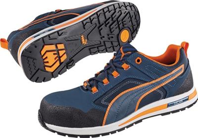 PUMA Crosstwist Low 643100-43 Veiligheidsschoenen S3 Schoenmaat (EU): 43 Blauw, Oranje 1 stuk(s)