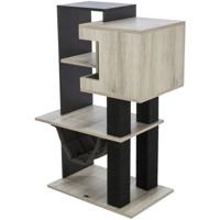 TRIXIE CITYSTYLE KRABPAAL GRIJS / ZWART 98 CM - thumbnail