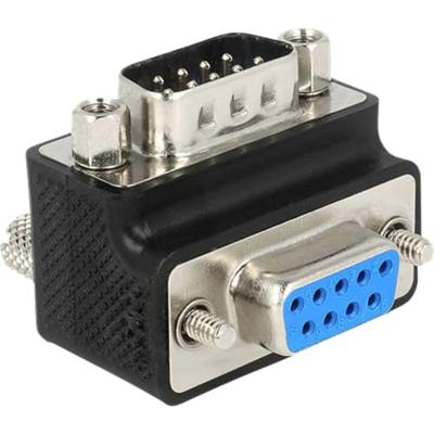 Delock Adapter Serieel [1x D-sub stekker 9-polig - 1x D-sub bus 9-polig] 0 mm Zwart
