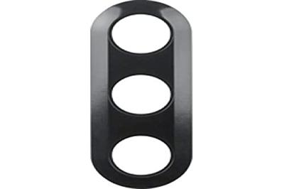 Berker serie 1930 afdekraam 3-voudig zwart