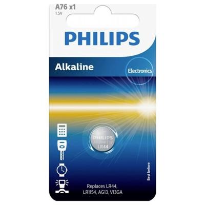 Philips Knoopcel LR44 1.5 V 1 stuk(s) Alkaline A76