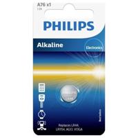 Philips Knoopcel LR44 1.5 V 1 stuk(s) Alkaline A76 - thumbnail