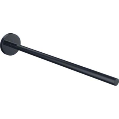 Emco Round Handdoekhouder - 30cm - enkel - niet draaibaar - zwart 435013330