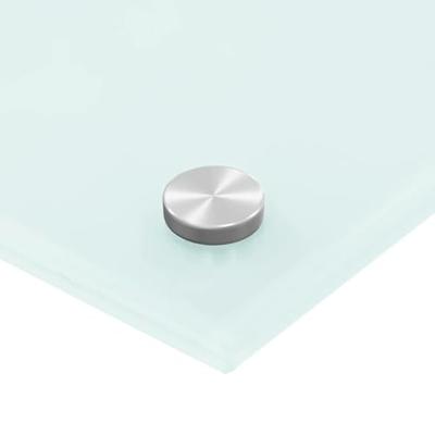 VidaXL Spatschermen keuken 2 st 80x60 cm gehard glas wit