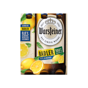 Warsteiner Alcoholvrij Radler <0.5% Fles 6 x 330ML bij Jumbo