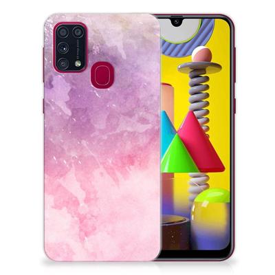 Smartphone hoesje Samsung Galaxy M31 Pink Purple Paint