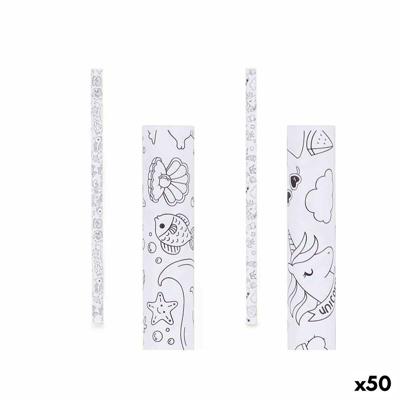 Cadeaupapier Pincello Wit 70 x 150 cm (50 Stuks)