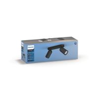 Philips OpbouwspotPongee 2-lichts zwart - 5058230PN - thumbnail