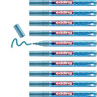 Paintmarker edding 751 oliebasis 1-2mm mtl blauw | 10 stuks - thumbnail