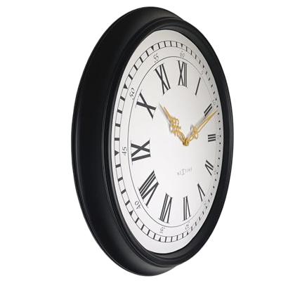 Wandklok 76 cm - Zwart/Grijs - Kunststof - NeXtime 'Chopin Large'