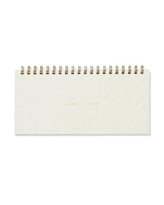 HEMA Weekplanner spiraal reliëf (beige)
