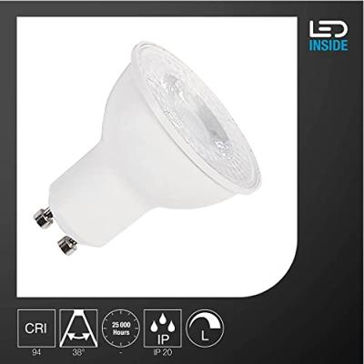 SLV 1005079 LED-lamp Energielabel F (A - G) GU10 Reflector Warmwit (Ø x l) 50 mm x 54 mm 1 stuk(s) SLV 1005079 LED-lamp Energielabel F (A - G) GU10 Reflector Warmwit (Ø x l) 50 mm x 54 mm 1 stuk(s)