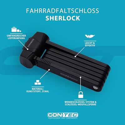 CONTEC vouwslot "sherlock" ct faltschl. sherlock 85 cm, black