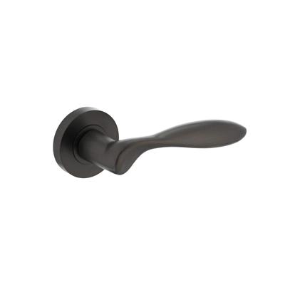 Deurkruk George op ronde rozet met nokken ø52x10mm antraciet-grijs
