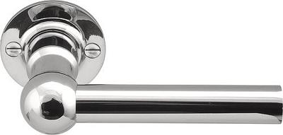 Formani FERROVIA FVL125/52 deurkruk L-model ongeveerd op rozet - gepolijst RVS