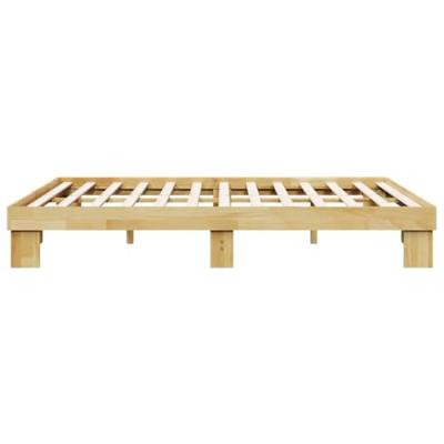Bedframe zonder matras 140x190 cm massief hout eiken