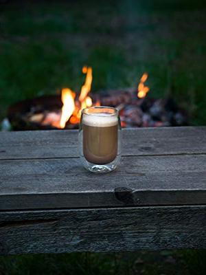 Borosilicate dubbelwandig koffieglas 80ml 2-pack Borosilicate dubbelwandig koffieglas 80ml 2-pack