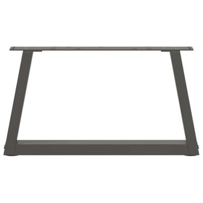 Eettafelpoten 2 st V-vormig 60x(30-31,3) cm staal antraciet