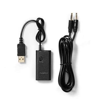 Nedis BTTR050BK Draadloze Audiozender Bluetooth® Maximaal 1 Hoofdtelefoon Zwart - thumbnail