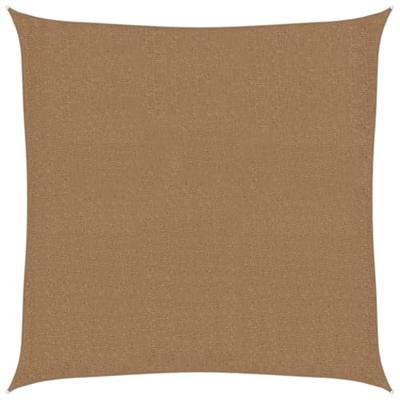 VidaXL Zonnezeil 160 g/m² 2,5x2,5 m hdpe taupe