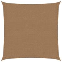 VidaXL Zonnezeil 160 g/m² 2,5x2,5 m hdpe taupe - thumbnail