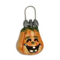 Gietijzeren pompoen theelichthouder - thumbnail