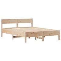 Bedframe zonder matras massief grenenhout 120x200 cm - thumbnail