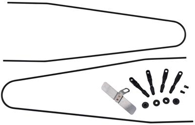 CONTEC spatbordstangen bevestigingsset "splash protect dlx" ct strut set f. splash prot.60/26" 58/28" black