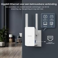 Tenda WiFi Versterker WiFi Repeater AX3000 (A33), WiFi Extender 6 Wi-FI Booster, 2 * 5dBi Antennes, Slimme LED Indicator, Eenvoudige Configuratie, Compatibel met alle Internet Boxen- Wit - thumbnail