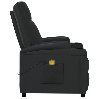 Massagestoel kunstleer zwart Massagestoel kunstleer zwart