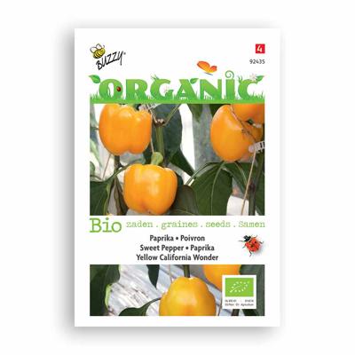 Zaden Organic Paprika Yellow California Wonder (BIO) Buzzy - Buzzy