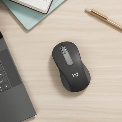Logitech Signature M650 L Muis Radiografisch, Bluetooth Maat: L Optisch Graphite 5 Toetsen 4000 dpi