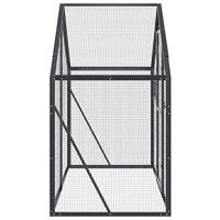 Volire 179x100x185 m aluminium antracietkleurig - thumbnail