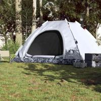 Tent 5-persoons snelontgrendeling verduisterende stof wit - thumbnail