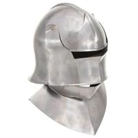VidaXL Ridderhelm middeleeuws replica larp staal zilverkleurig - thumbnail